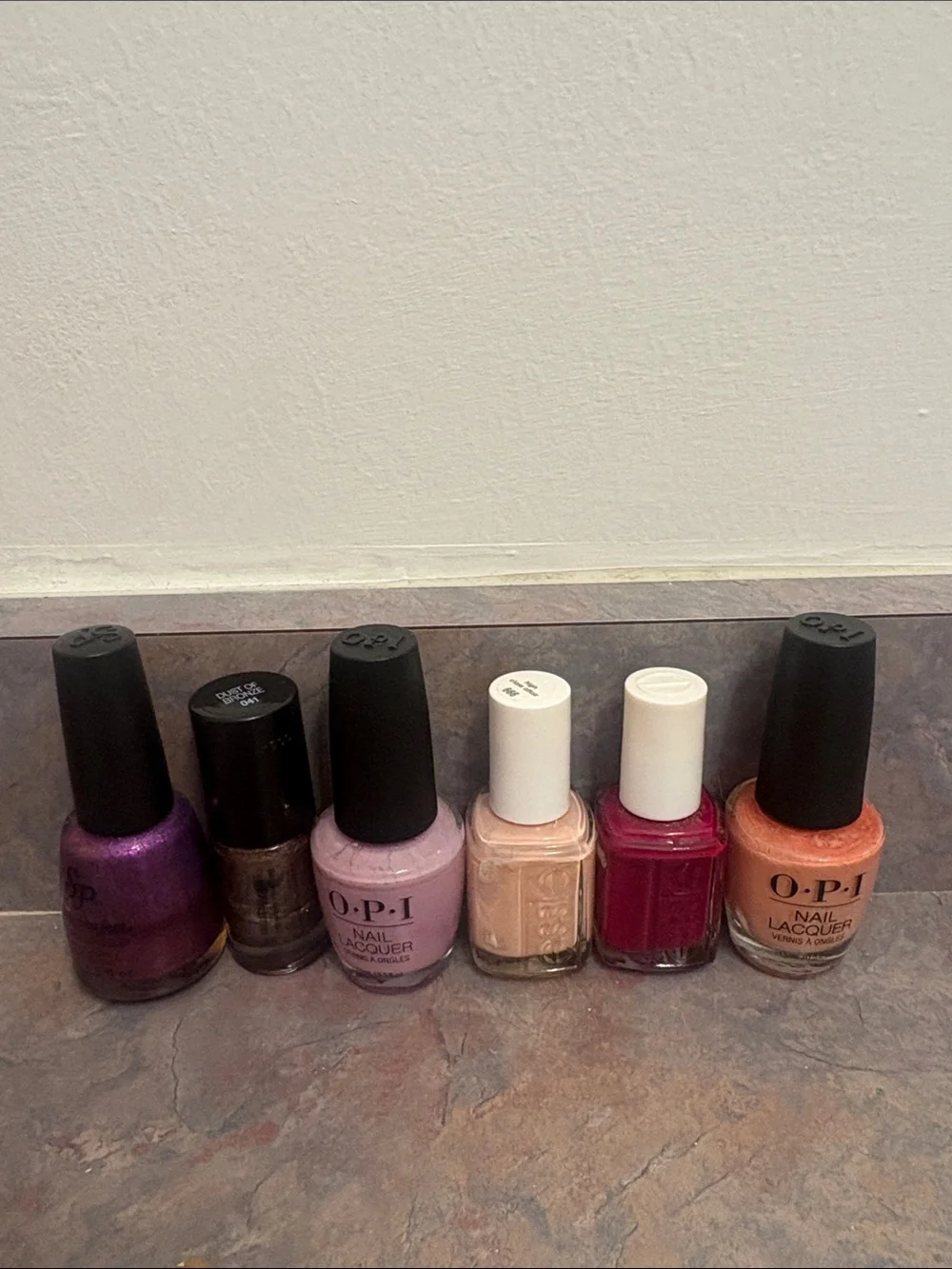 Set of 6 Nail Polish from Various Brands.